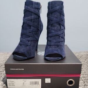 Vince Camuto Aranda Women's Navy Heeled Boots